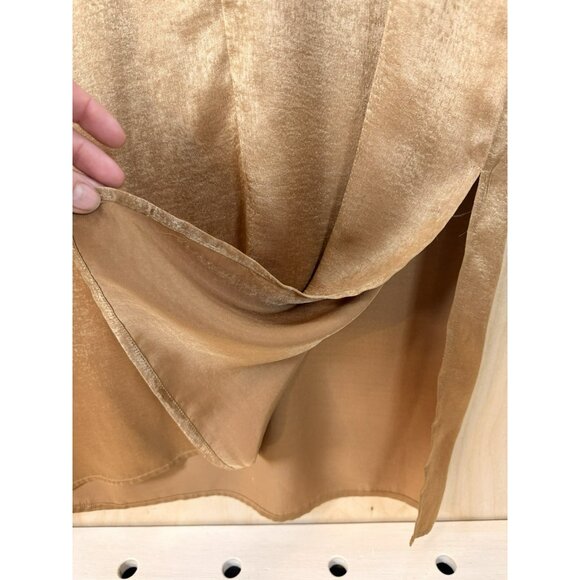 Sam & Lavi ANTHROPOLOGIE Gold Sleeveless Cocktail Dress Size Medium $198 - Picture 5 of 14